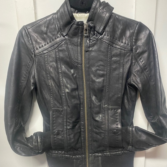 Mackage Leather Jacket - Picture 1 of 3